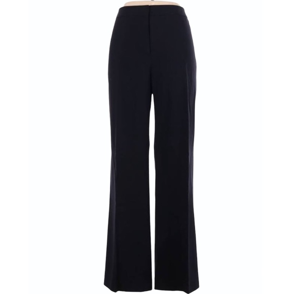 LAFAYETTE 148 Black Cotton Dress Wide Leg Pants - Picture 2 of 9